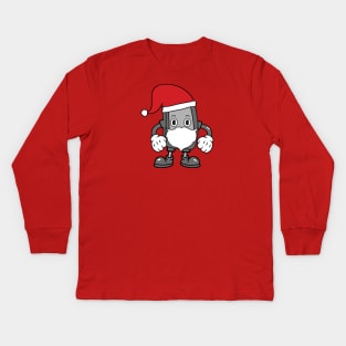 Cute santa phone Kids Long Sleeve T-Shirt
